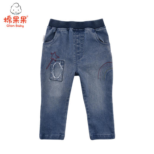 棉果果春秋季女童挂里长裤M322200219549 商品图0