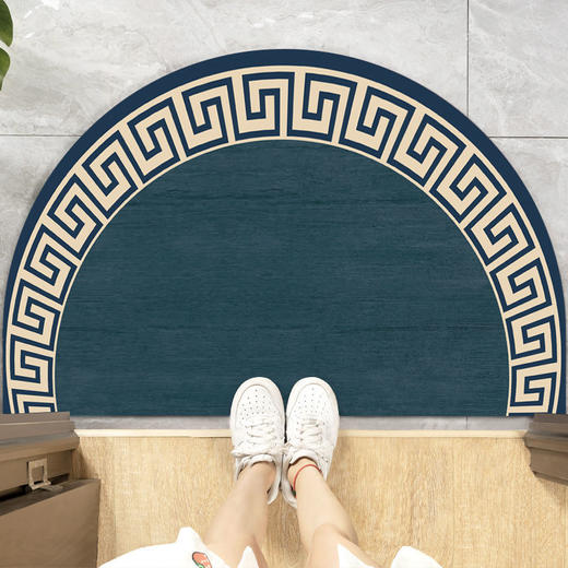 过年中式踏福半圆地垫  平安喜乐脚垫家用门口地毯垫， 商品图3