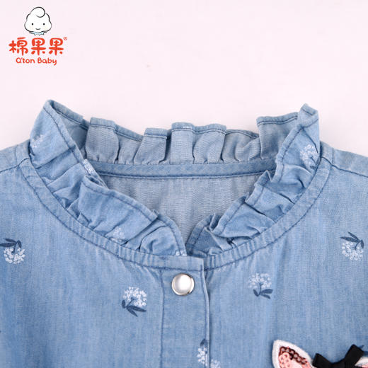 棉果果春秋女童梭织长袖连衣裙M122700221104 商品图5