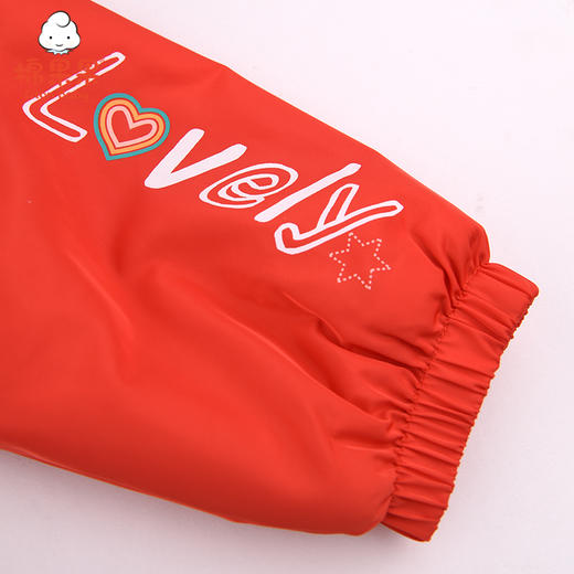 棉果果春秋款女童挂里梭织新年款喜庆大红色长袖外套M122100321060 商品图1