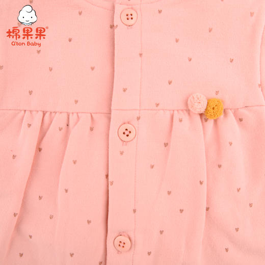 棉果果春秋女童挂里小毛圈马甲M122171421055 商品图4