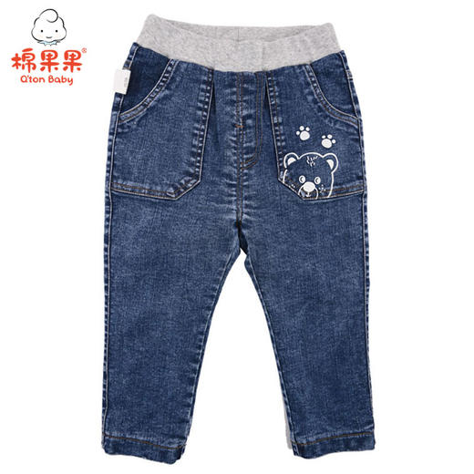 棉果果春秋冬季男童加绒长裤M412200419693 商品图0