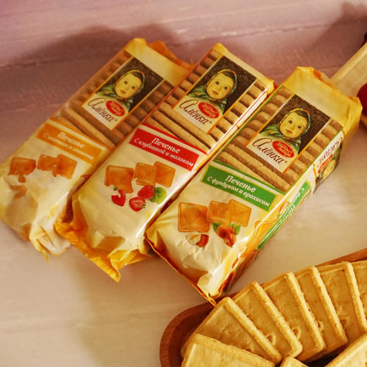 (巧克力味)俄罗斯爱莲巧饼干190g 商品图0