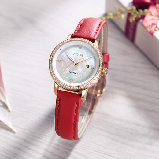 飞亚达手表女 花语系列精致小巧机械女士腕表钟表皮带 商品图4
