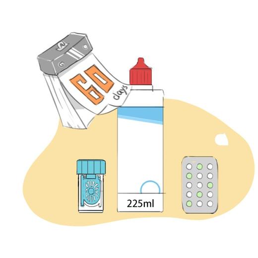 优卓优可伶双氧水RGP硬性角膜塑形镜多功能隐形眼镜护理液225ml 商品图4