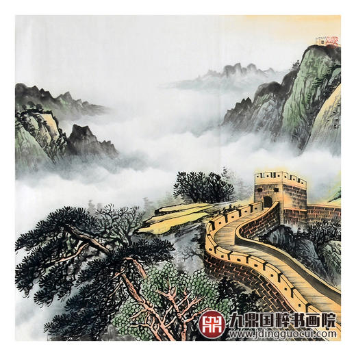 王建辉《江山永固》68*178cm 山水横幅作品 办公室/会议室挂画长城作品 商品图4