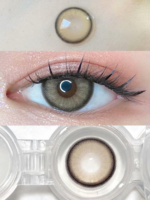 Lily梨梨亚麻（硅水凝胶）约14.0mm【瞳孔偏大可能会挡视线，介意慎拍】 商品图3