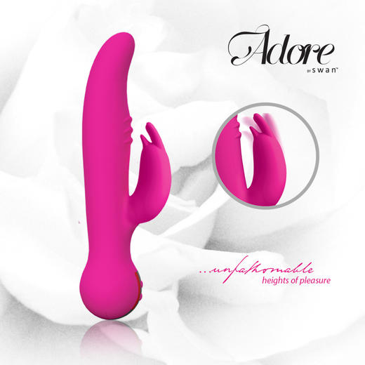 加拿大BMS swan爱慕天鹅女用激点双重振动爱慕完美人按摩震动棒成人用品 商品图10