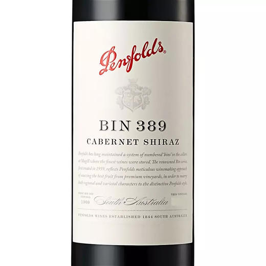 奔富BIN389赤霞珠设拉子干红葡萄酒 1瓶装*750ml包邮 商品图3