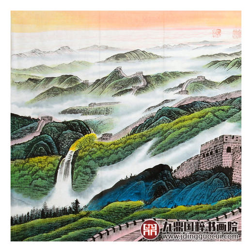 王建辉《江山永固》68*178cm 山水横幅作品 办公室/会议室挂画长城作品 商品图4