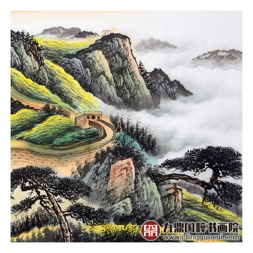 王建辉《万里雄风》68*178cm 山水横幅作品 办公室/会议室挂画长城作品 商品图6