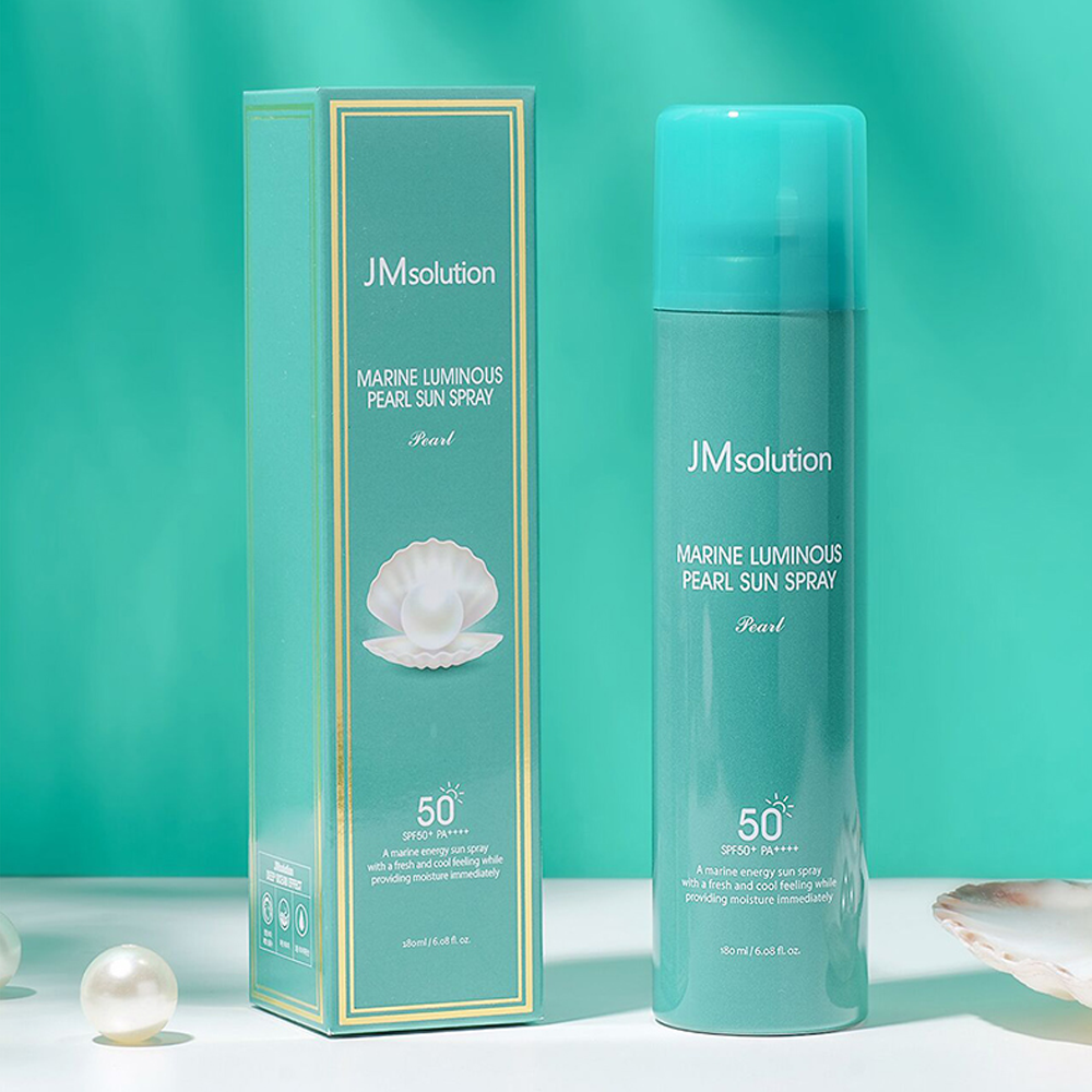 【到手2瓶 尽享阳光】JM珍珠防晒喷雾180ml/瓶*2  保湿 滋润  防晒 隔离