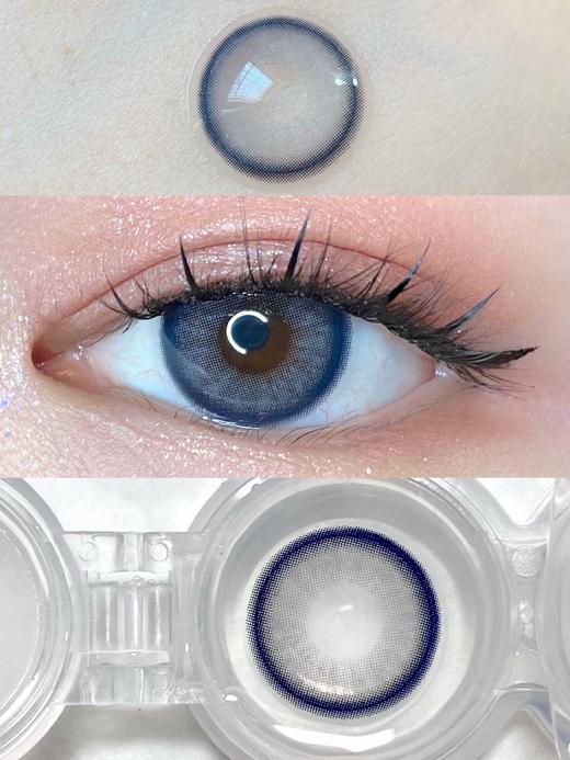 Lily梨梨蓝灰（硅水凝胶）约14.0mm【瞳孔偏大可能会挡视线，介意慎拍】 商品图3