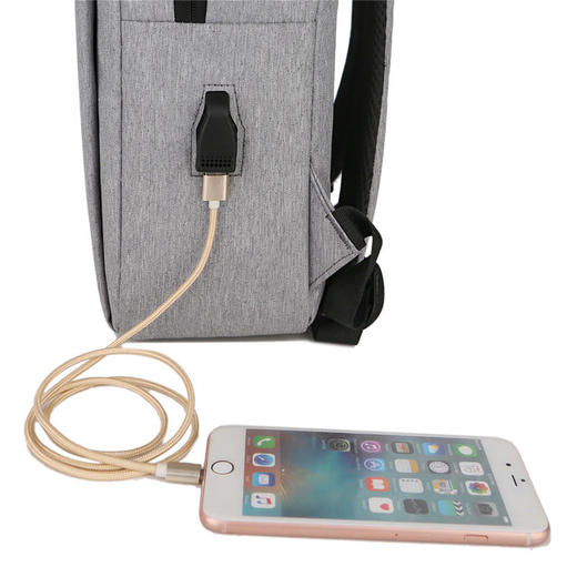 【2020全新升级，新款15寸充电背包】经典商务多功能双肩包，可外置充电，时尚简约，耐磨笔记本电脑旅行书包，轻松应对职场！ 商品图5