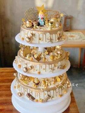 卡通三层蛋糕标准（含架子）款