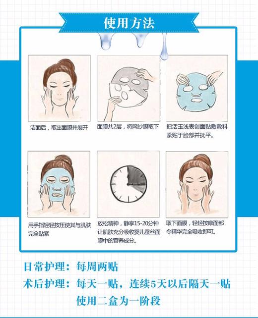 蓝活玉创面贴敷料6片装/白活玉创面贴敷料5片装面膜合集【械字号】 商品图4