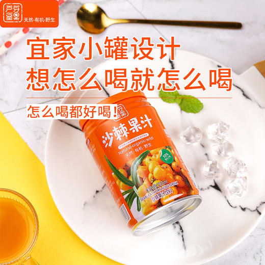 爱硒力野生沙棘汁罐装280ml*12罐 商品图4