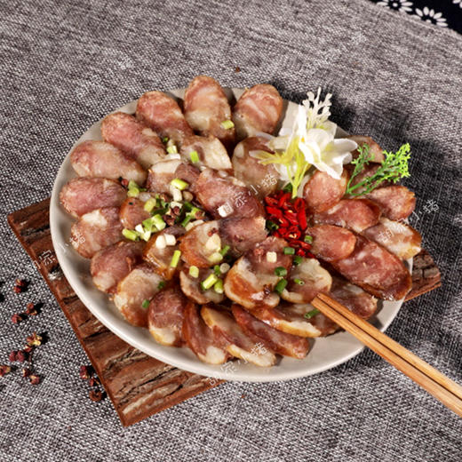 已熏好【胡家小猪】烟熏麻辣香肠腊肠顶坛花椒融入贵州辣椒508g 商品图4