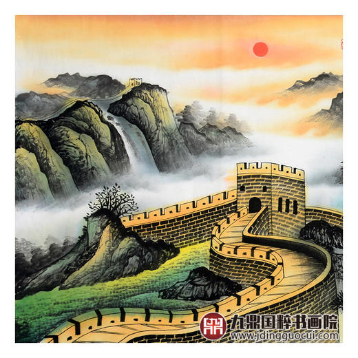 王建辉《万里雄风》68*178cm 山水横幅作品 办公室/会议室挂画长城作品 商品图4