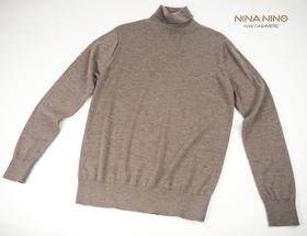 精纺羊绒高领套衫