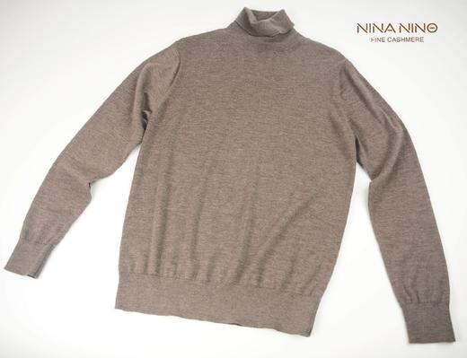 精纺羊绒高领套衫 商品图0