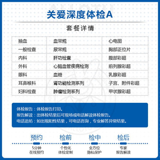 兔途 特惠生化组合、全面肿瘤监测-关爱A套餐 商品图1