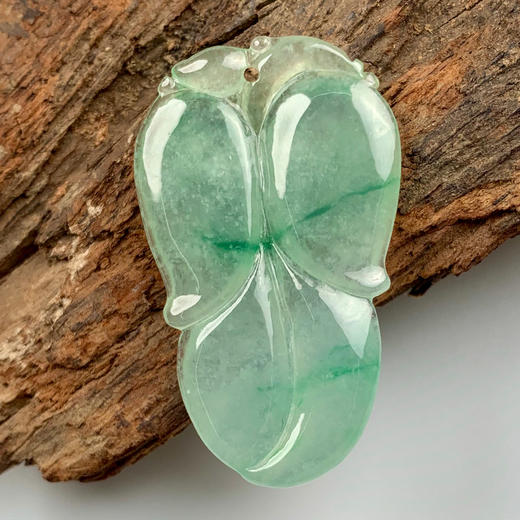 派瑞翡翠 翡翠挂件 糯种 飘绿花 商品图1