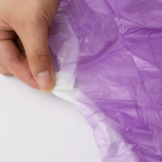 【抽绳自动收口】妙洁抽绳点断式垃圾袋中号大号3卷装*3包装（共9卷） 商品图5