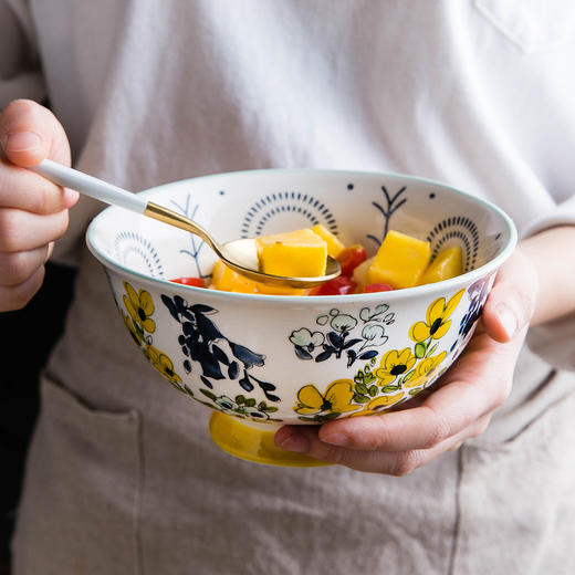 摩登主妇时节日式米饭碗陶瓷餐具家用碗单个创意个性汤面碗套装 商品图2