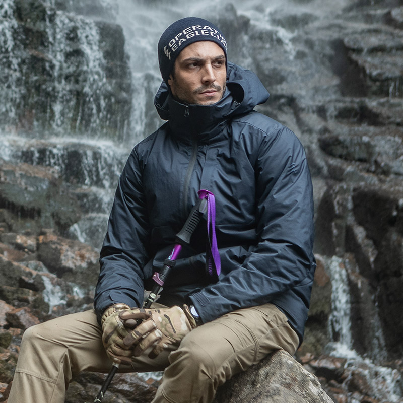 鹰爪行动鹰翼户外防寒羽绒服男士冬季加厚防寒服防水羽绒衣户外保暖外套