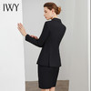 IWY/黑色韩版修身职业装西服套裙女商务正装西装外套售楼部上班英伦风 C10420-B+S10420-B 商品缩略图3