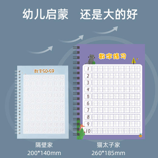 【锄豆专属】猫太子幼儿启蒙练字帖6本套装 商品图2