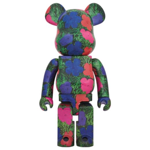 Bearbrick Andy Warhol Flowers花花-1000% 商品图0