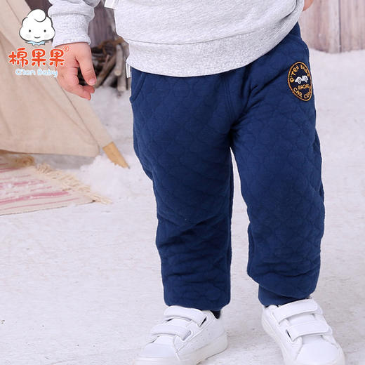 棉果果秋冬季男童空气层长裤M412200618668 商品图1