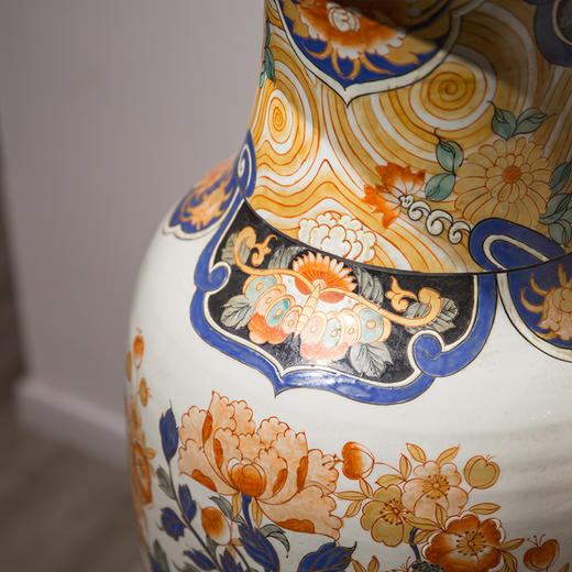 清代  粉彩牡丹花鸟纹大花瓶（一对） 商品图2