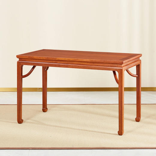 红桥红  家具严选  缅甸花梨（大果紫檀）  【158 马蹄腿霸王枨 方餐桌 七件套】 商品图7