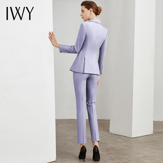 IWY/紫色长袖西装长裤套装CP10336 商品图3