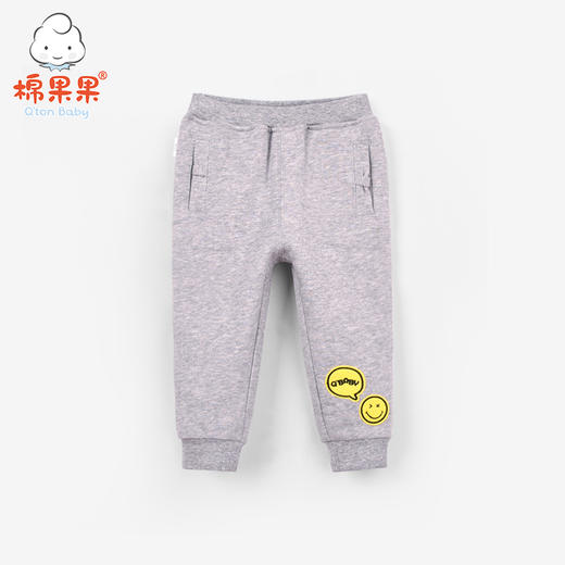 棉果果冬季女童大毛圈抓绒长裤M422200218685 商品图5