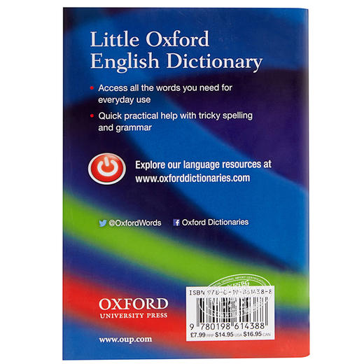 预售 【中商原版】牛津词典：牛津袖珍英语词典 英文原版 Little Oxford English Dictionary 商品图1