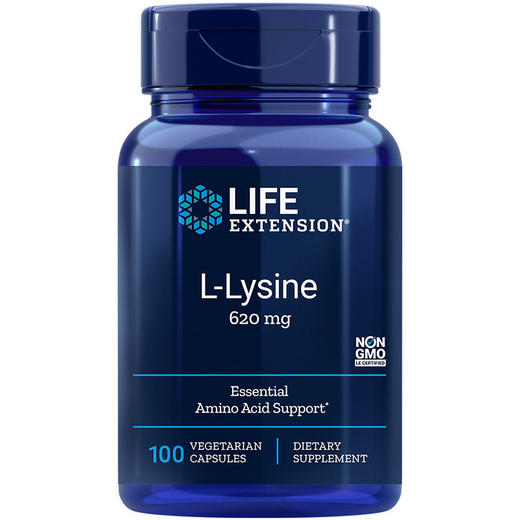 沿寿LIFE EXTENSION L-Lysine 620mg（沿寿·赖氨酸胶囊）100粒 商品图0