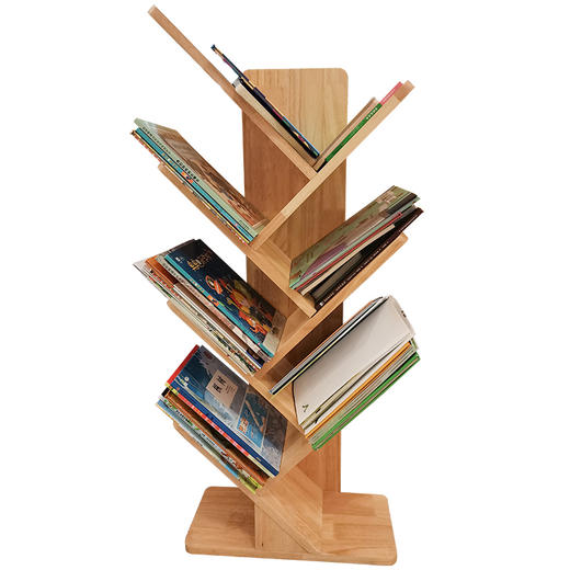 实木儿童橡木创意树形书架幼儿园绘本架简易置物收纳整理架 商品图4