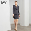 IWY/灰色西装上衣套裙女上班工作服白领职业装面试售楼部经理正装修身 C11101-E+S11101-E 商品缩略图4