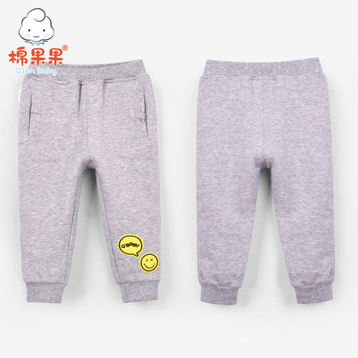 棉果果冬季女童大毛圈抓绒长裤M422200218685 商品图0