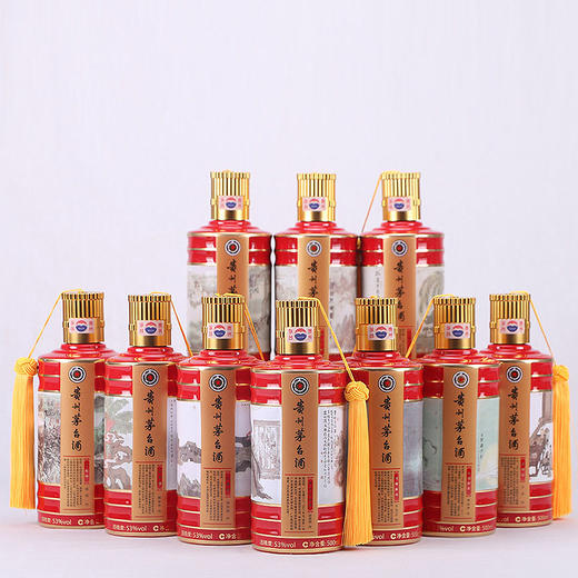 茅台新品贵州茅台酒中国十大爱情茅台套装酒53度500ml*10瓶 商品图3