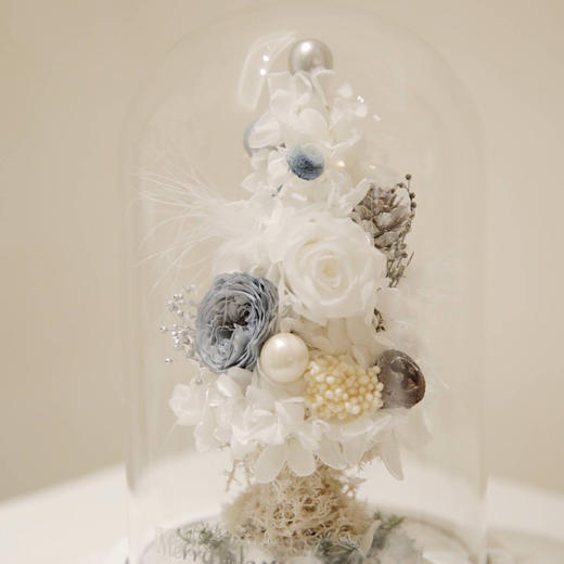 白色永生花圣诞树 商品图5