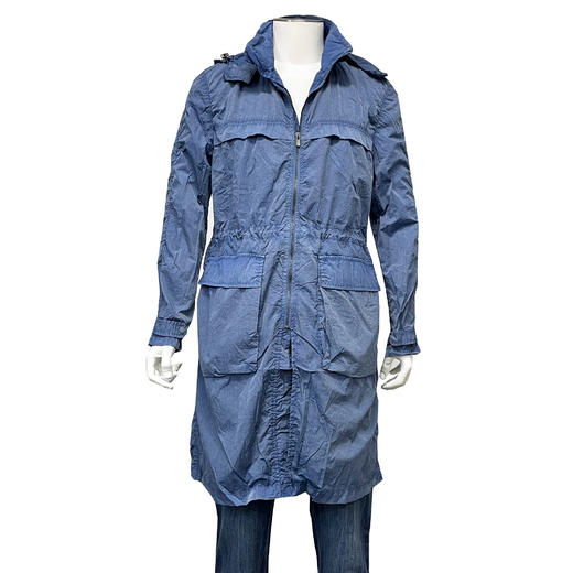 Marco Azzali 蓝灰做旧长款夹克 J3609400 商品图2