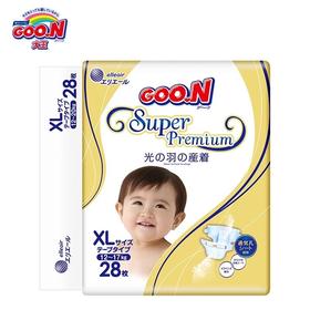 GOO.N（大王）婴儿用纸尿裤光羽系列XL28片（6包每箱）