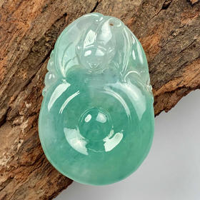 派瑞翡翠 翡翠挂件 糯种 飘翠