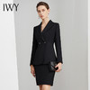 IWY/黑色韩版修身职业装西服套裙女商务正装西装外套售楼部上班英伦风 C10420-B+S10420-B 商品缩略图0