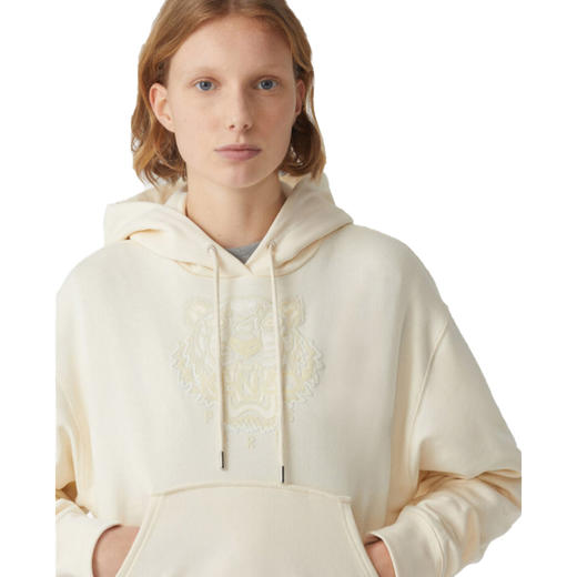 KENZO 高田贤三 新款 女士戴帽卫衣虎头 米黄 FA62 SW780 4XG 03 商品图3